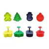 4 Cookie Cutters with Ejector - "Christmas"