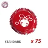 Cápsulas cupcakes "Bola Navidad" x 75