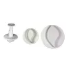 3 Plunger Cutters - Round Leaf