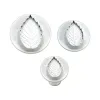 3 Plunger Cutters - Rose Leaf