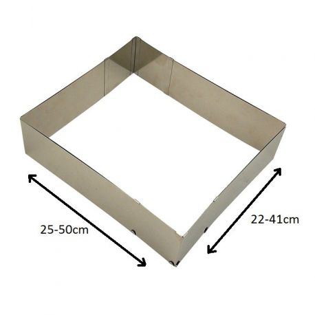 Rectangle à pâtisserie extensible - 7cm