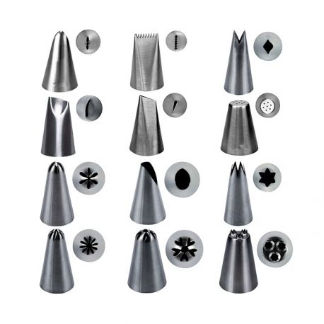 Set de 12 douilles inox - STADTER - 5cm