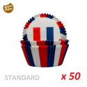 Caissettes cupcakes "France" x 50