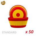 Caissettes cupcakes "Espagne" x 50