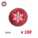 Mini-caissettes cupcakes "Flocon" x 100