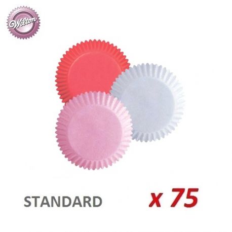Caissettes cupcakes "Rouge/Rose/Blanc" x 75