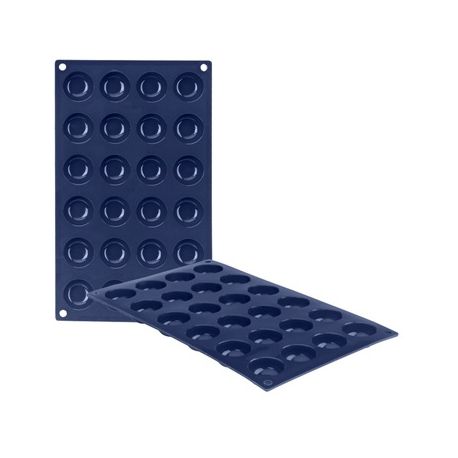 Moule silicone "petits fours" - 24 cavités - IBILI - 17x29cm