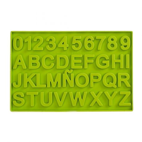 Silicone Chocolate Mold "Letters & Numbers"