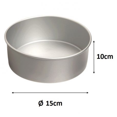 Extra Deep Round Cake Pan -   Ø 15 x 10cm