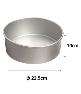 Moule à gâteau rond extra profond - Ø 22,5 x 10cm