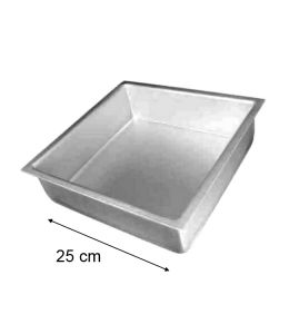 Moule à gâteau carré extra profond - 25x25x10cm