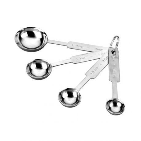 Set de 4 cuillères doseuses en inox - IBILI - 13cm