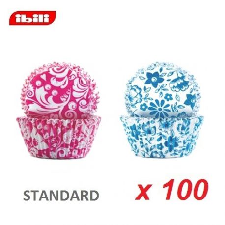 Standard Baking Cases "Flower Collection"  x 100