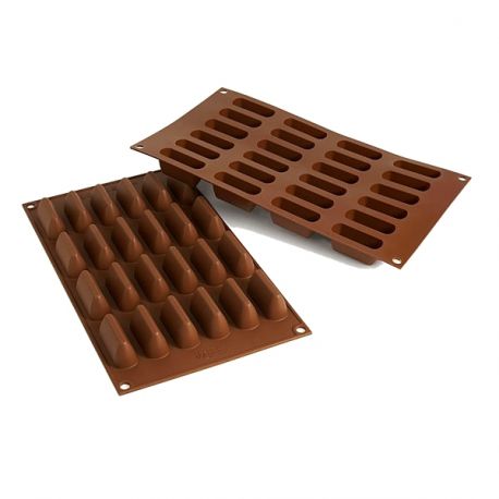 Molde silicona chocolate para hacer hojas nature de silikomart