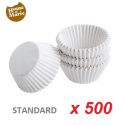Standard Baking Cases White x 500 - HM