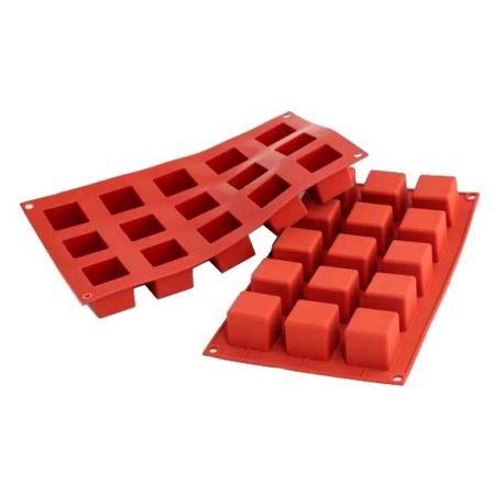 1 mL 1 cm Cube/Square Gummy Mold - Full Sheet Silicone Mold - 1781 Cavities