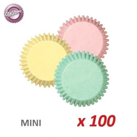 Mini-cápsulas cupcakes "Colores Pastel" x 100