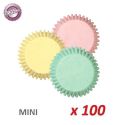 Mini-caissettes cupcakes "Pastel" x 100