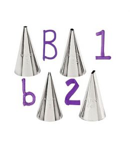 Set "Ecriture" - 4 douilles - WILTON