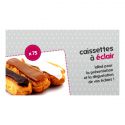 Caissettes à éclairs blanches x 75