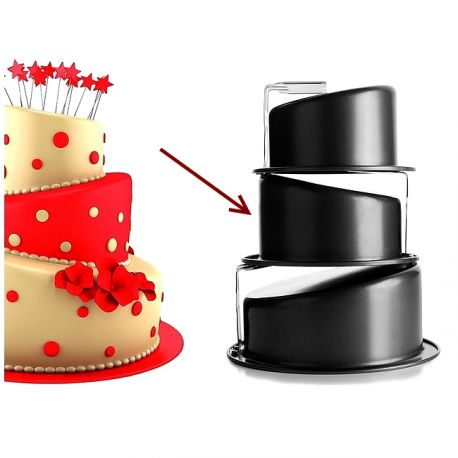 Moule à gâteau rond incliné "Topsy Turvy" - Ø 17cm - IBILI
