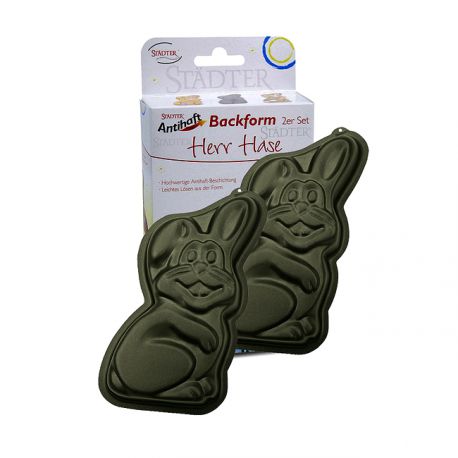 Molde con forma de conejo x 2 STADTER - 12cm