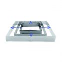 Molde de reposteria rectangular extensible