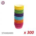 Standard Baking Cases "Multi Coloured"  x 300 -  WILTON