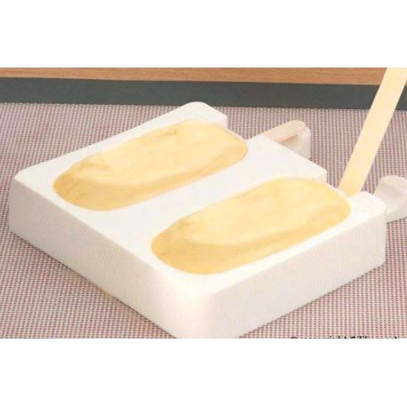 Molde silicona para helados - 2 cavidades