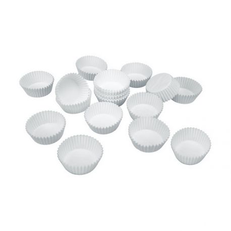 Mini Baking Cases White x 100