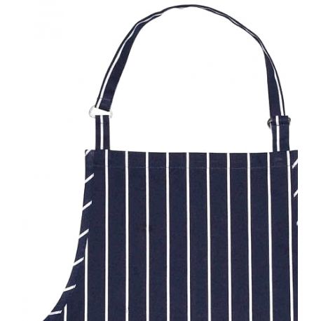 Blue Butcher's Stripe Apron - cotton