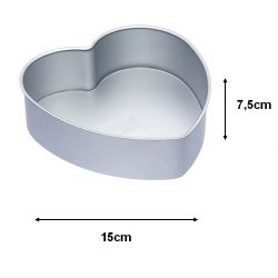 Moule à gâteau "coeur" - 15x7,5cm