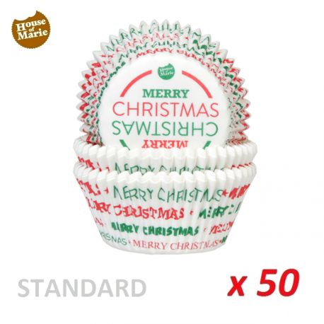 Standard Baking Cases "Merry Christmas"  x 50