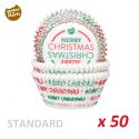 Caissettes cupcakes "Merry Christmas" x 50