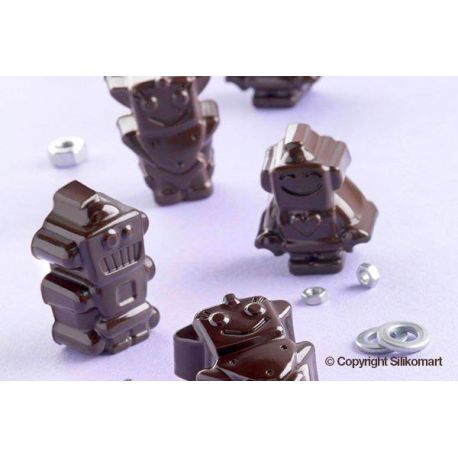 Moule silicone pour chocolat "Robot"