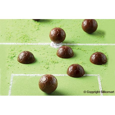 Molde silicona para chocolates "Balón de fútbol"