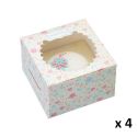 Boite en carton pour 1 Cupcake x 4 - KITCHEN CRAFT