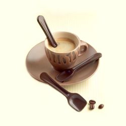 Moule silicone pour chocolat "Cuillère"