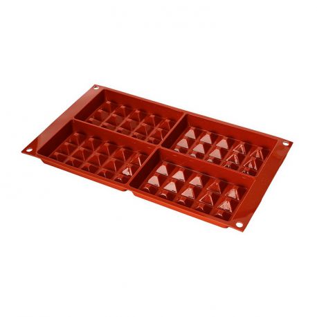 4 Cavity Silicone Mold  "Waffel"