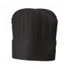 Toque de Chef jetable x 10 - modèle arrondi - NOIR