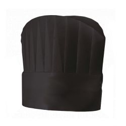 Disposable Chefs Hat - Round Top - BLACK