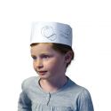 Calot de cuisinier jetable blanc - Enfant