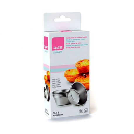 Set of 6 Pasteis de Nata Molds - IBILI