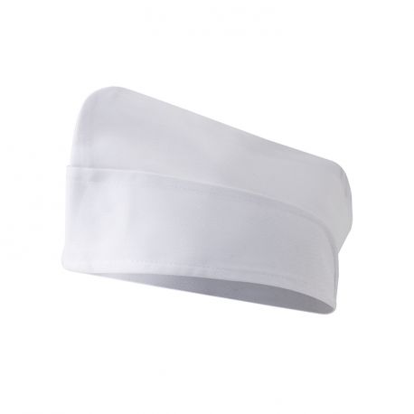 Calot de cuisine blanche réglable en coton et polyester - CALOT