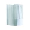 Toque de Chef jetable x 10 - modèle droit - 23 cm