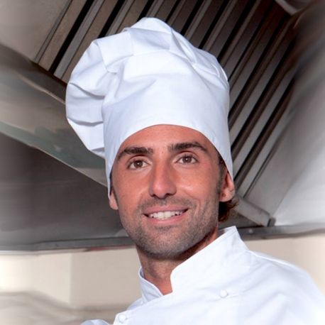 Gorro de Chef - "Luigi" - Blanco
