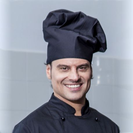 Gorro de Chef - "Luigi" - Negro