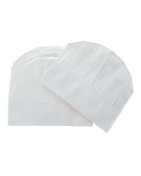 Disposable Chefs Hat x 10 - White