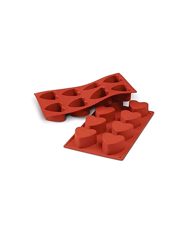 Moule silicone "Petit Cœur" - 8 cavités