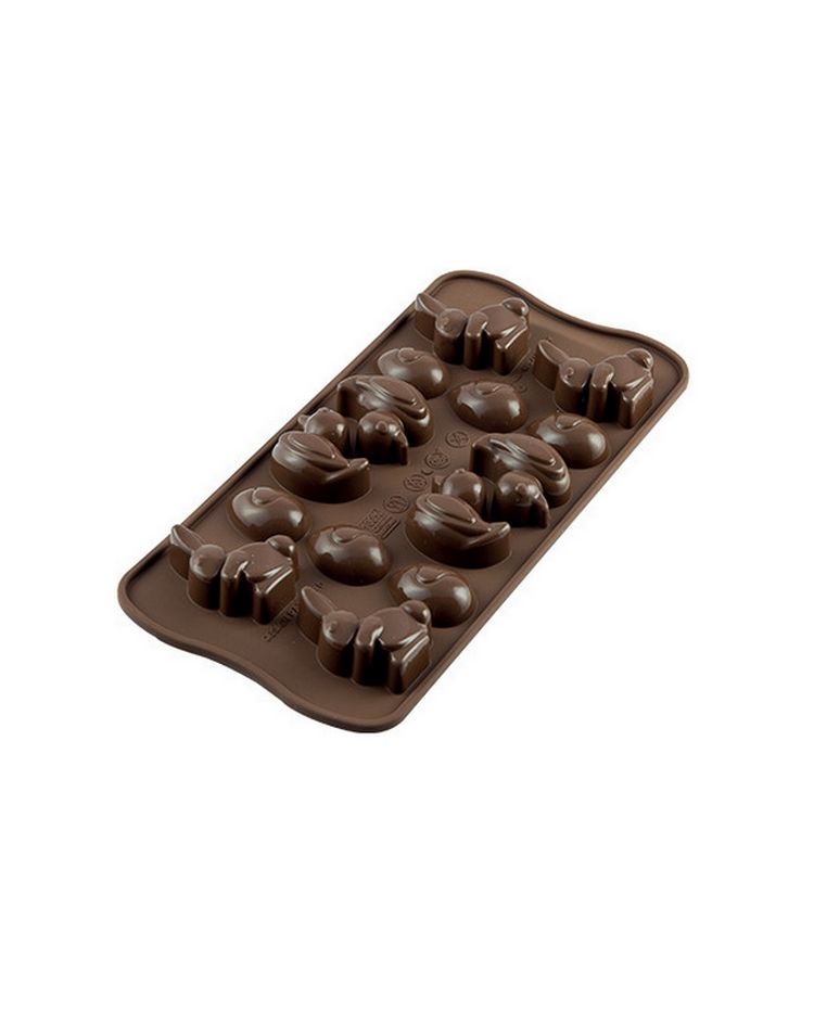 Moule silicone "Easter" - 14 cavités - SILIKOMART - 11 x 21cm